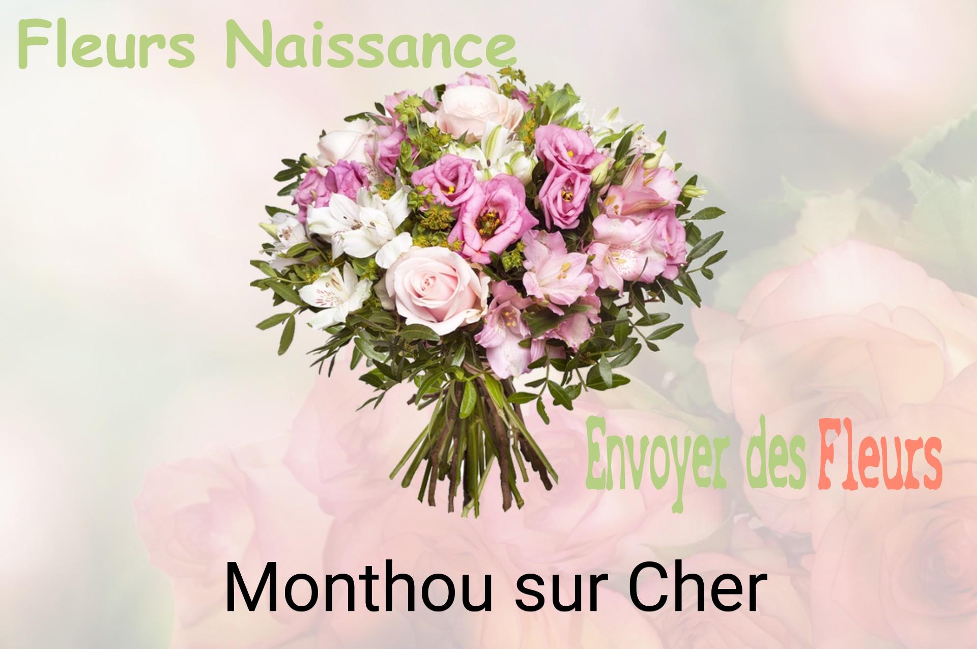 Bouquet de fleurs de naissance livré à Monthou-sur-Cher